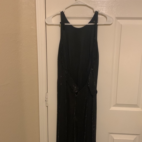 Prom dress black and gold trim - Picture 1 of 7